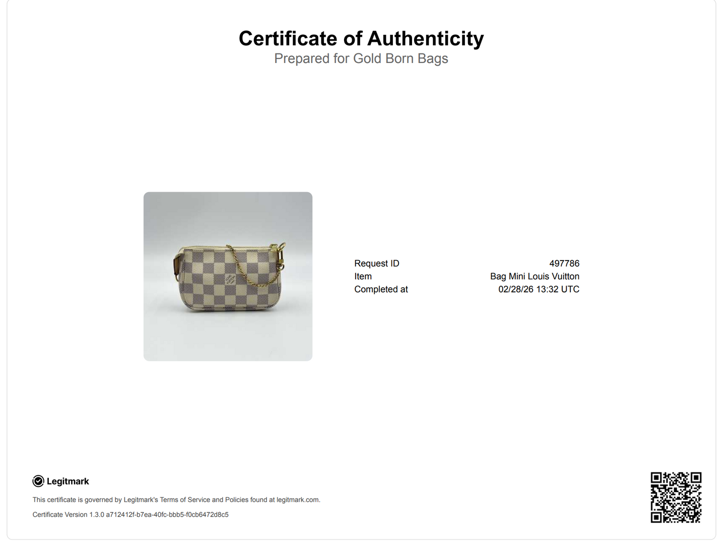 Damier Azur Mini Pochette Accessories