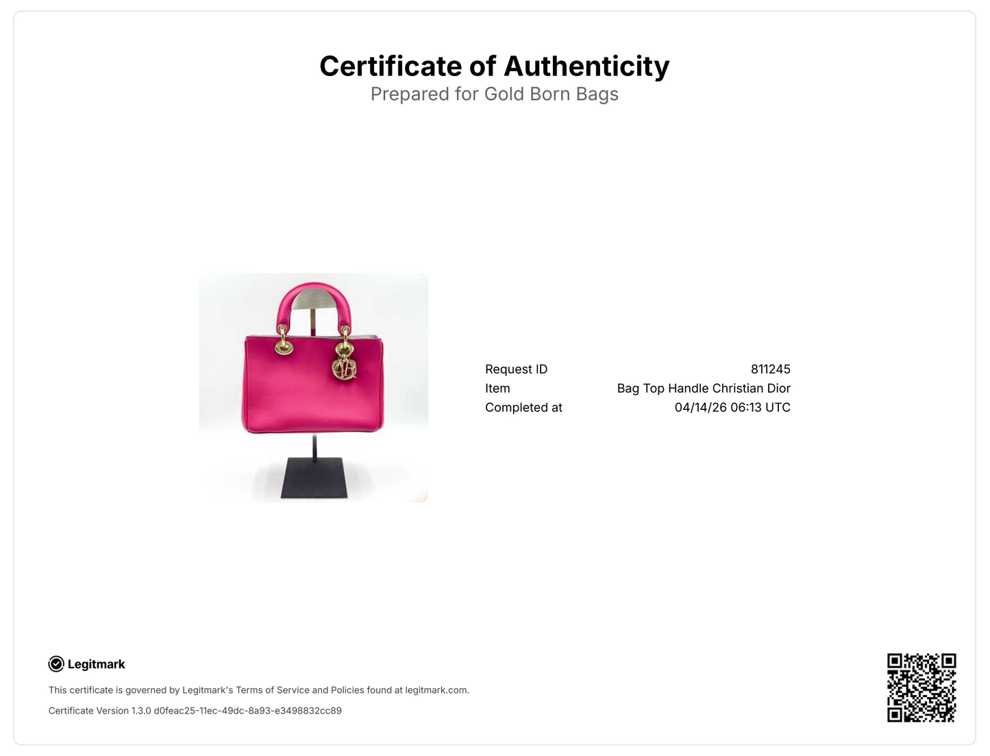 Diorissimo Tote Smooth Calfskin Mini