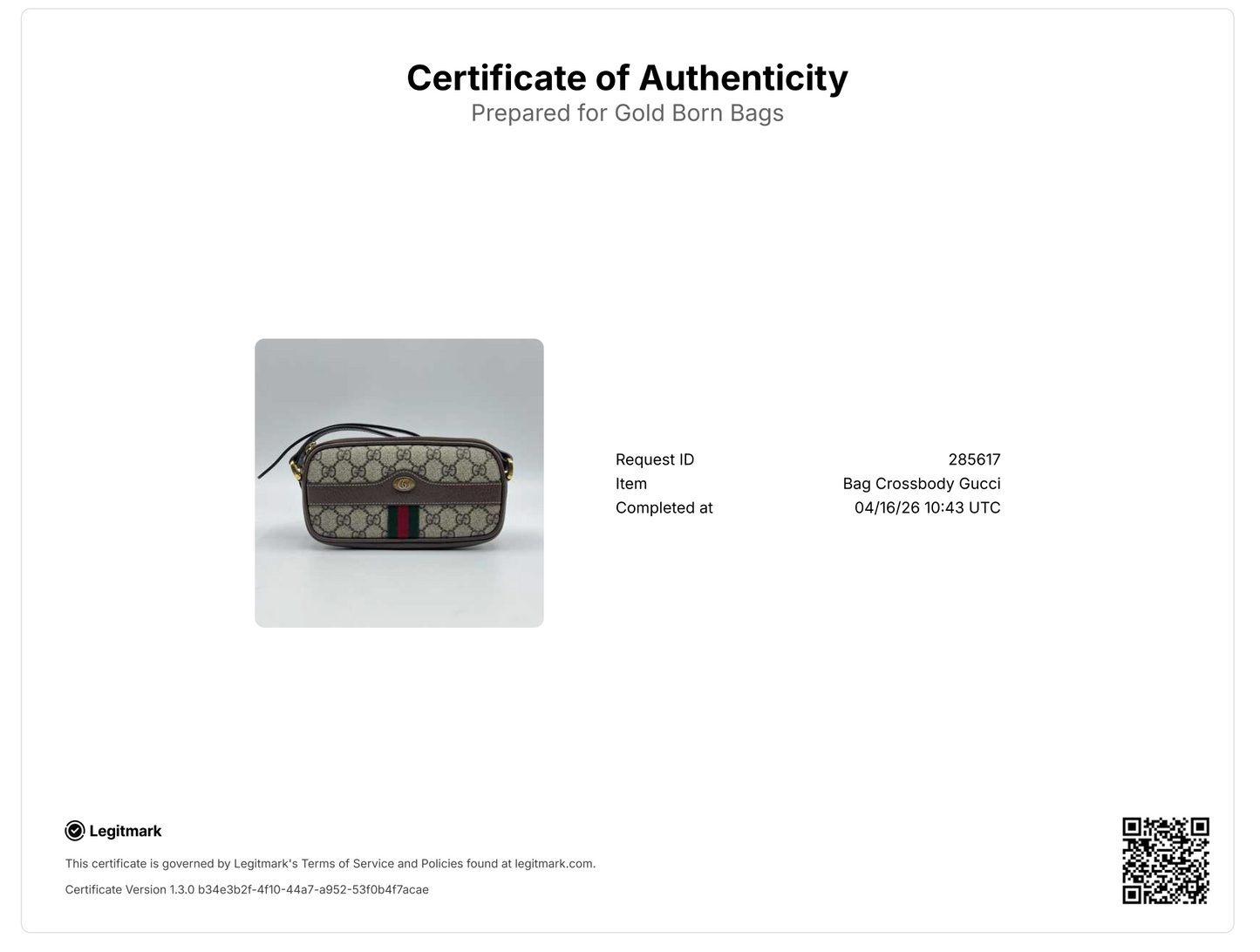 GG Supreme Monogram Web Mini Ophidia GG Bag Brown