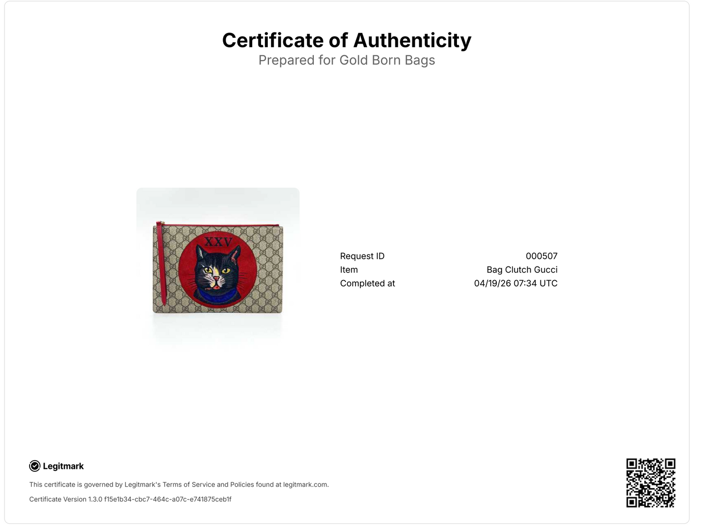 Supreme Monogram Mystic Cat Embroidered Clutch Bag