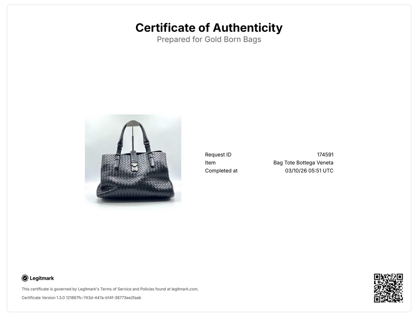 Intrecciato Medium Roma Bag Black