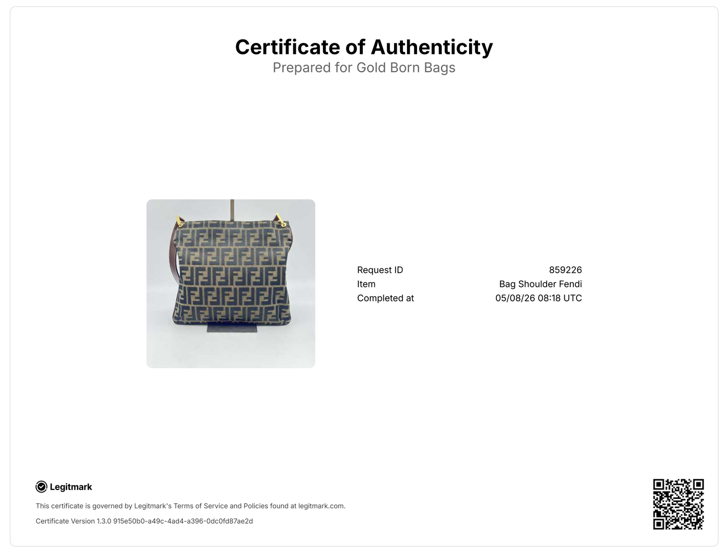 Zucca FF Shoulder Bag Vintage