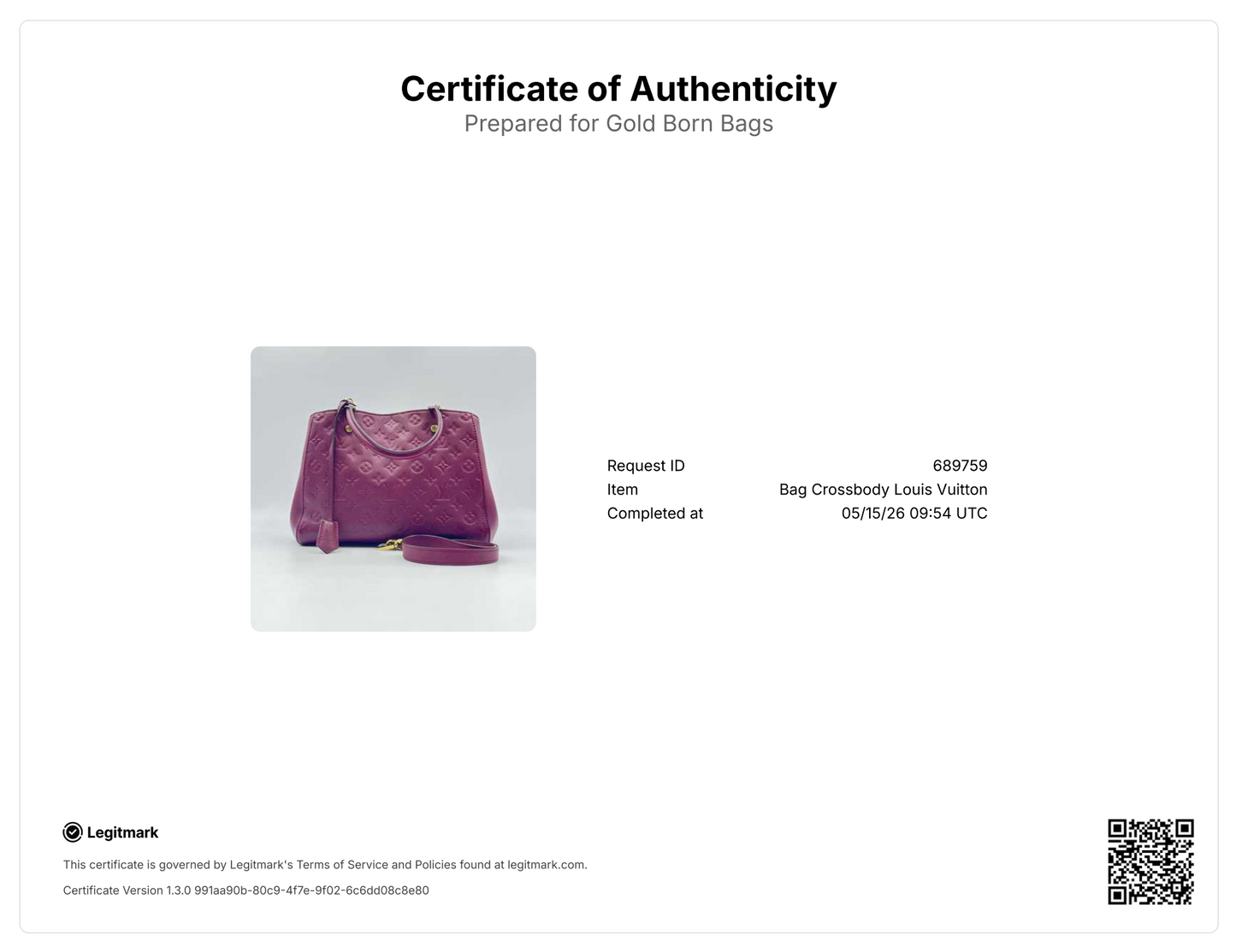 Montaigne Handbag Monogram Empreinte Leather BB