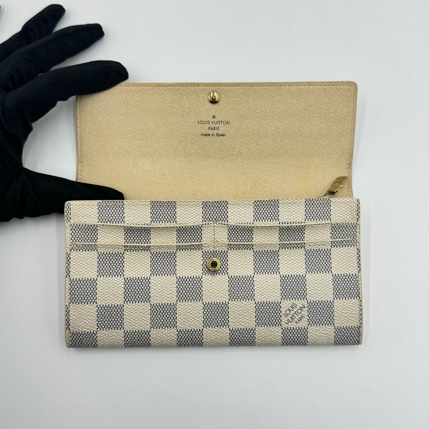 Damier Azur Pattern Sarah Wallet