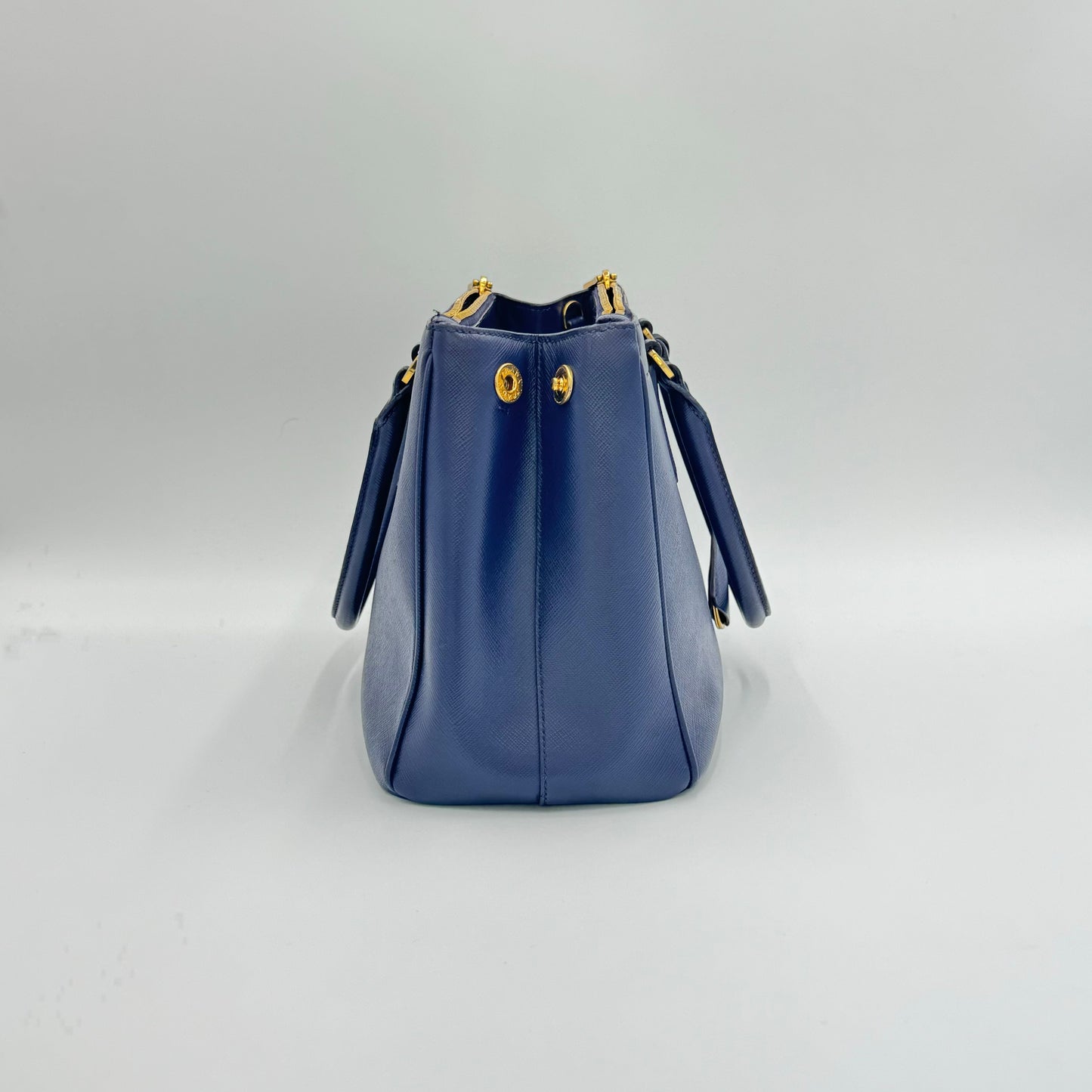 Saffiano LeatherDouble Zip Small Tote Bag (missing original strap)