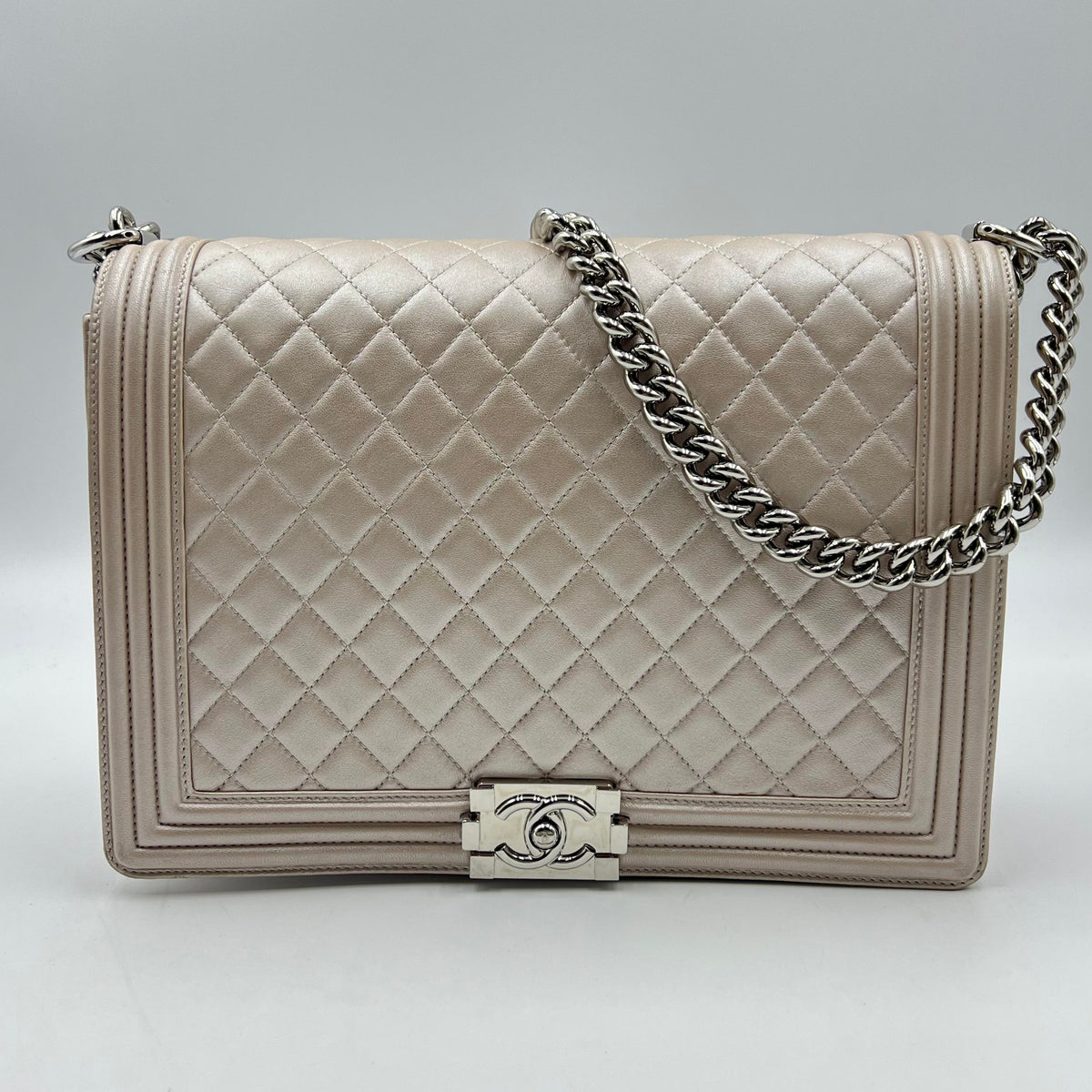 Chanel Boy Diamond-Quilted Crossbody Bag