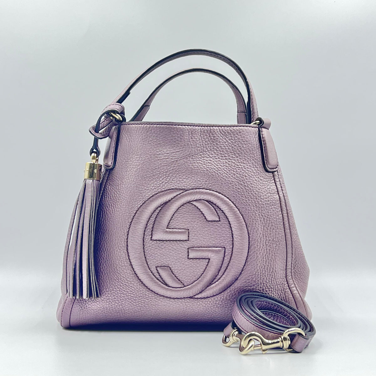 Gucci purple tote bag