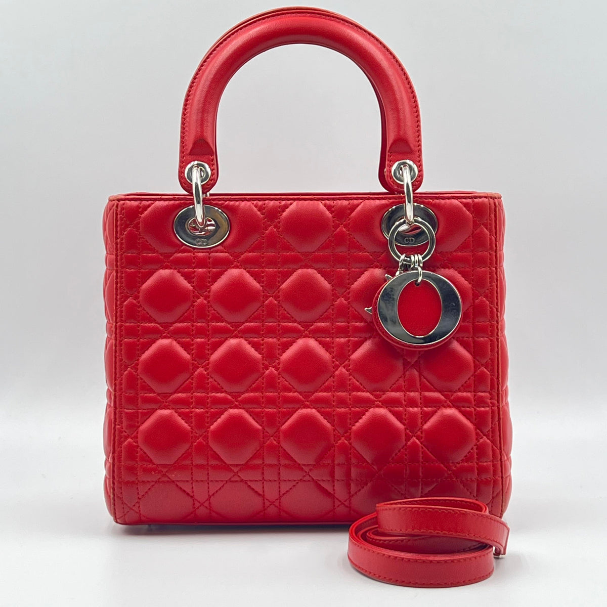 Dior Lady Dior Supple Medium Bag Fuchsia — view 1 of 1 Lady Dior Supple Medium Bag Fuchsia, view 1 of 1