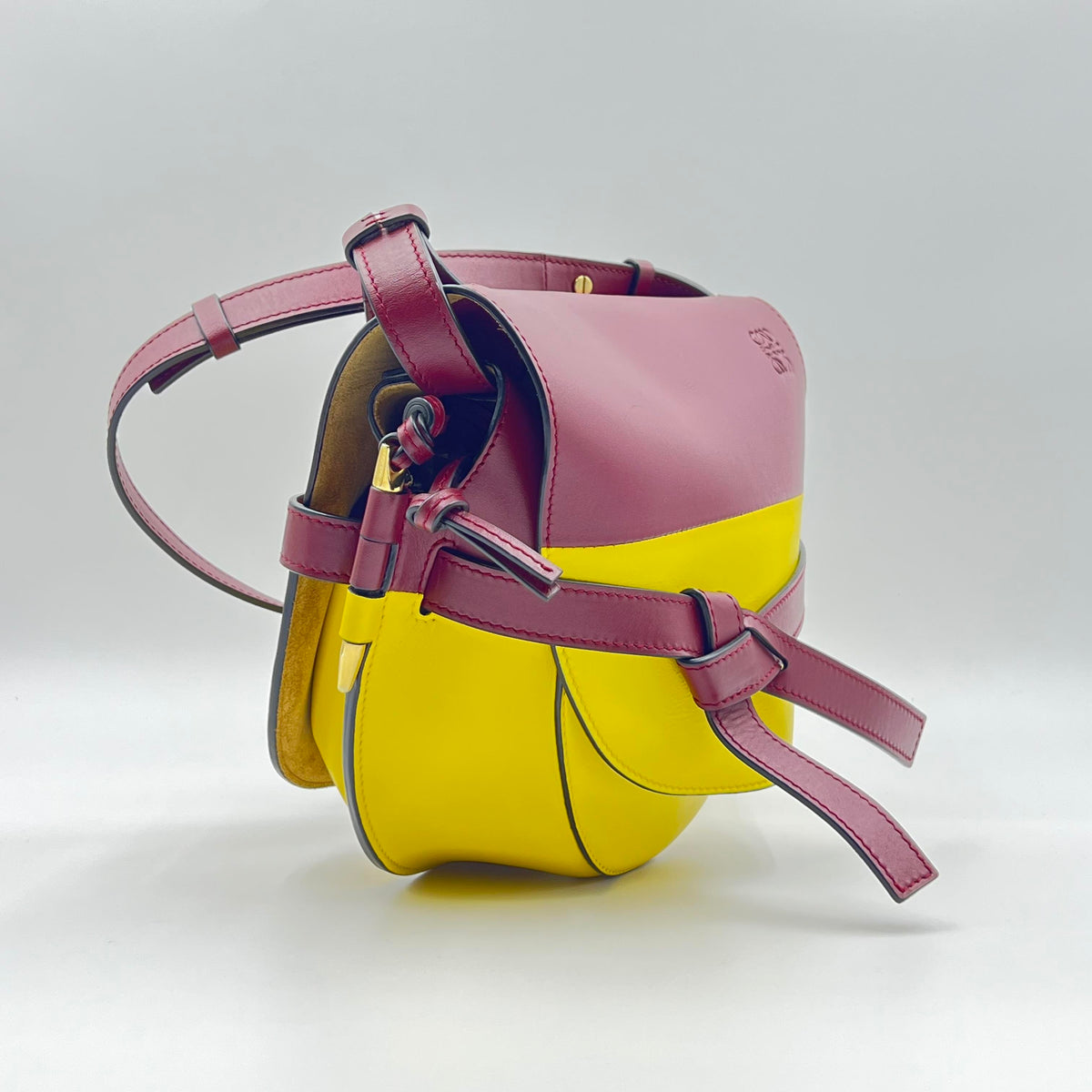Loewe Gate Mini Colorblock Saddle Bag — view 2 of 4 Gate Mini Colorblock Saddle Bag, view 2 of 4