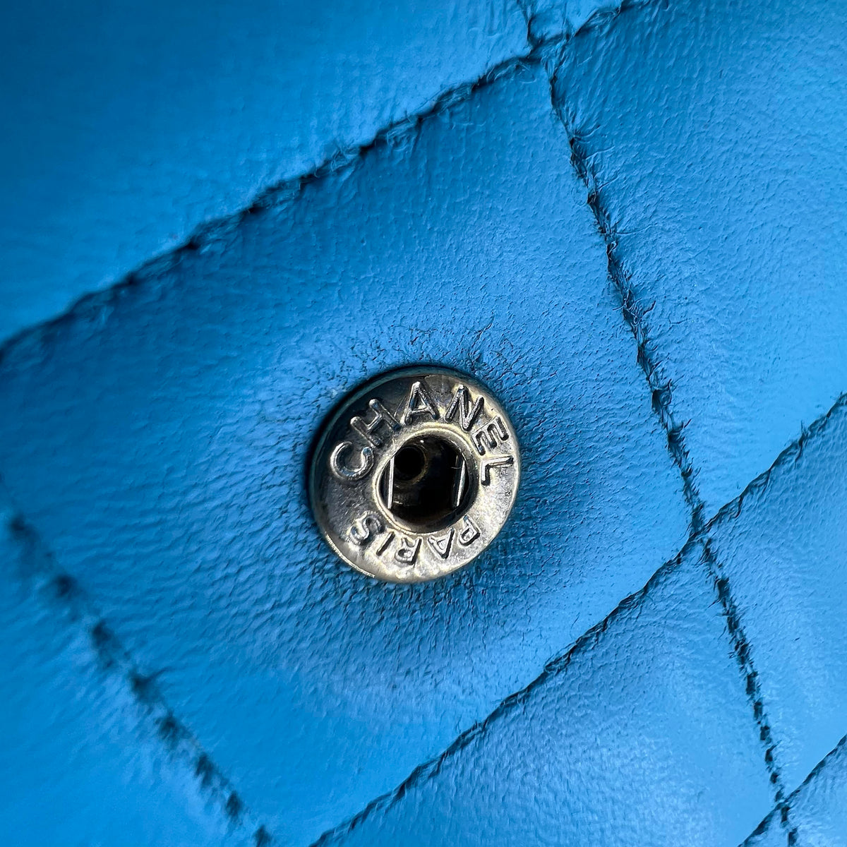 Chanel Quilted Wallet on Chain Turquoise with Gold-Tone Hardware — view 5 of 5 Quilted Wallet on Chain Turquoise with Gold-Tone Hardware, view 5 of 5