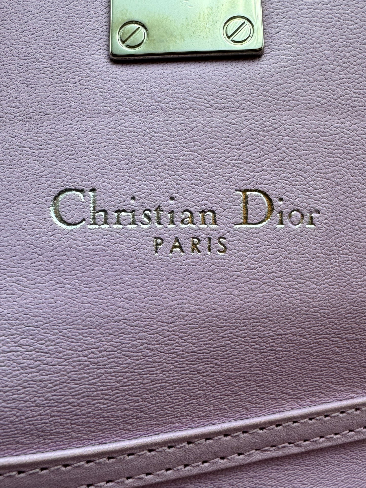 Calfskin Tri-Color Wallet On Chain Pink