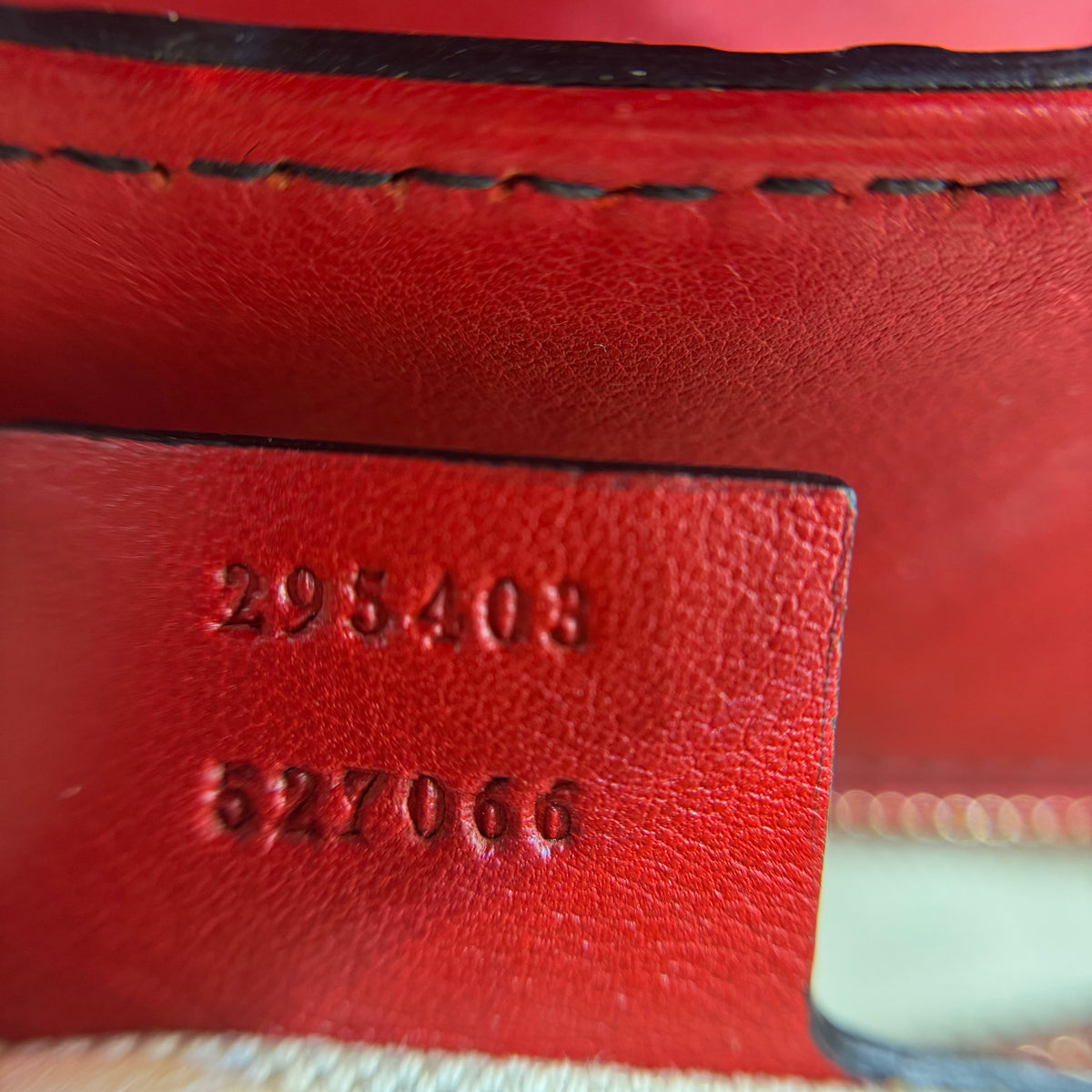 Gucci Emily Guccissima Leather Chain Shoulder Bag (Red)