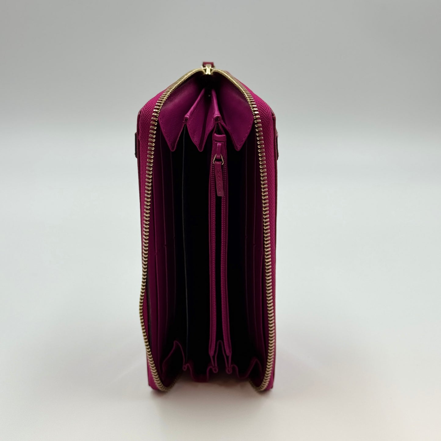 Fuchsia Microguccissima Nice Zippy Wallet