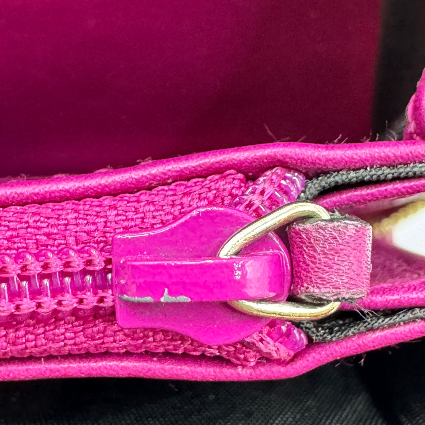 Fuchsia Microguccissima Nice Zippy Wallet