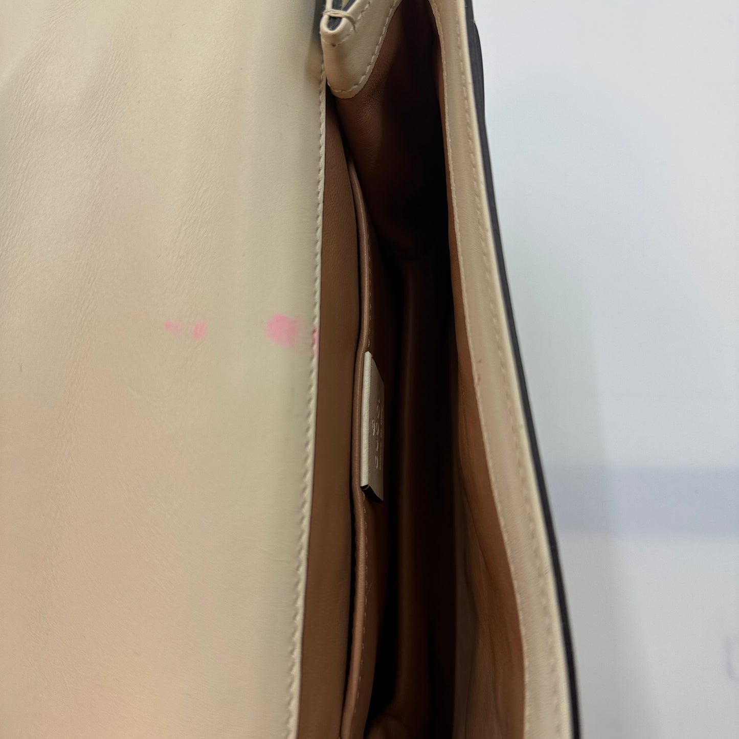 Gucci Broadway Pearly Bee  Shoulder Bag (White)