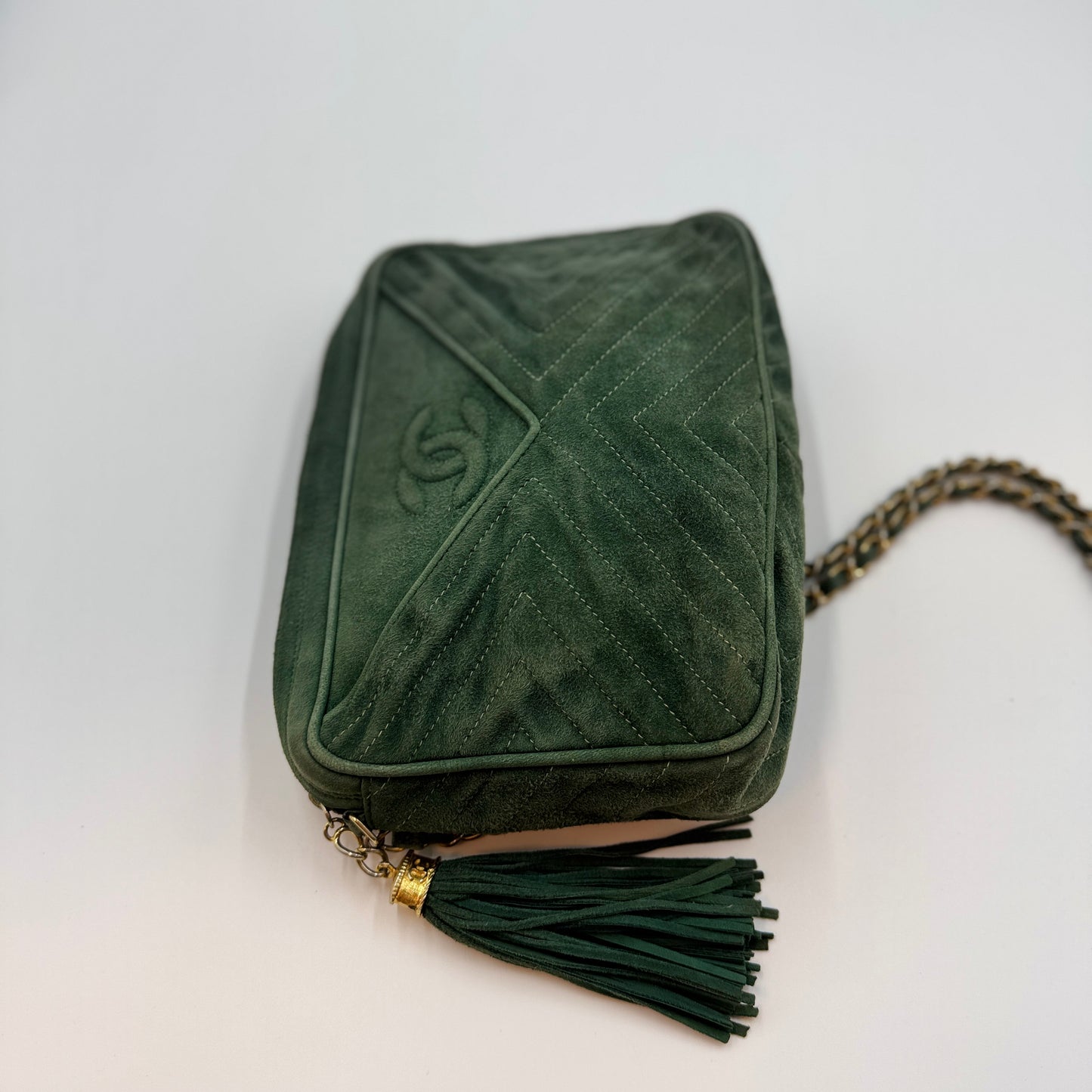Suede CC Camera Bag Forest Green