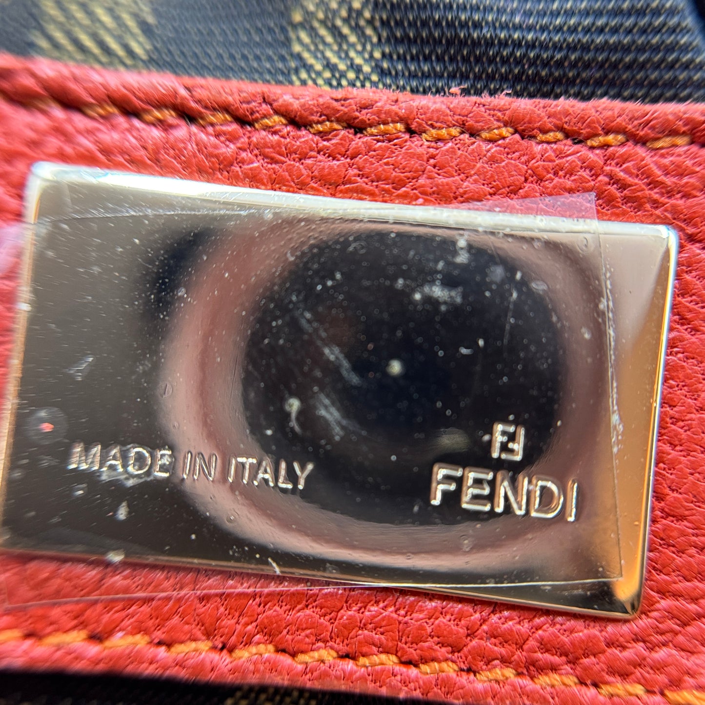 Spy leather handbag Orange