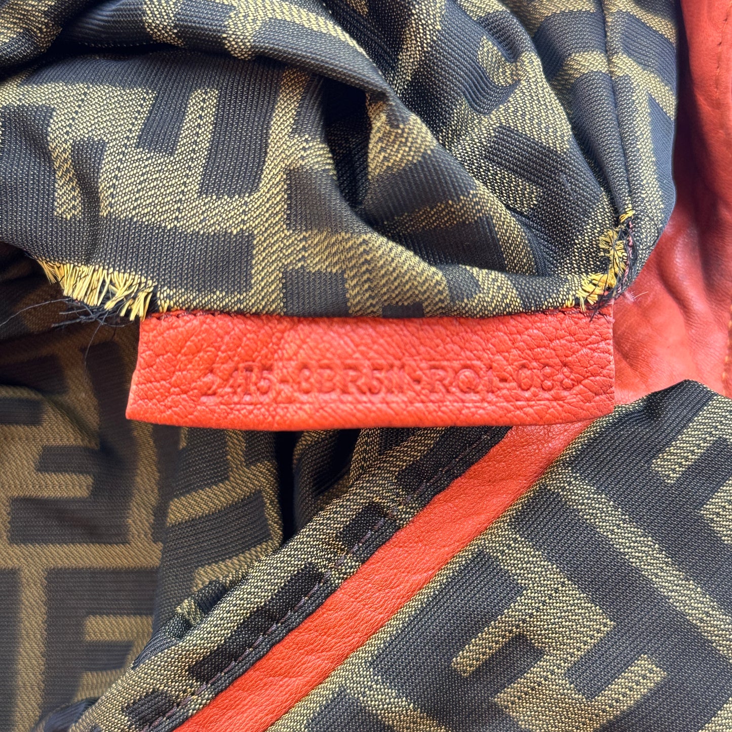 Spy leather handbag Orange