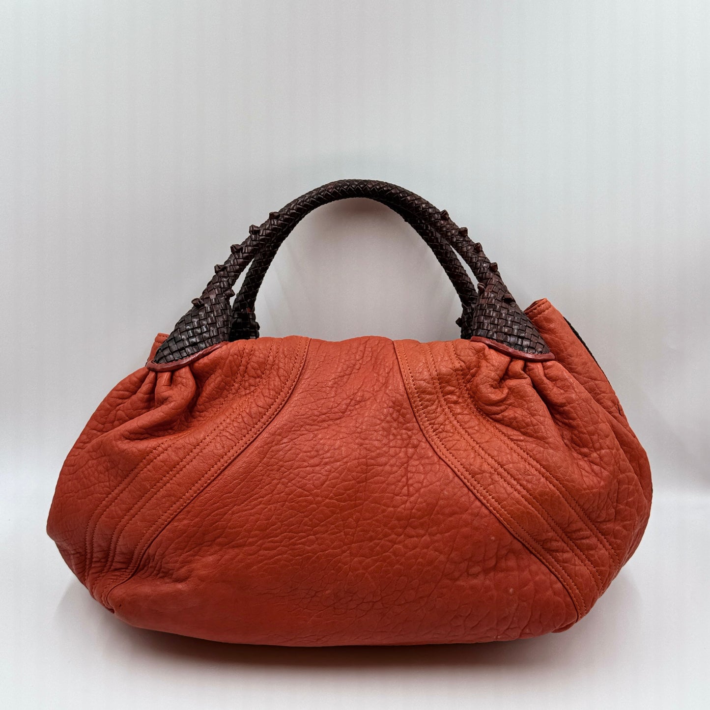 Spy leather handbag Orange