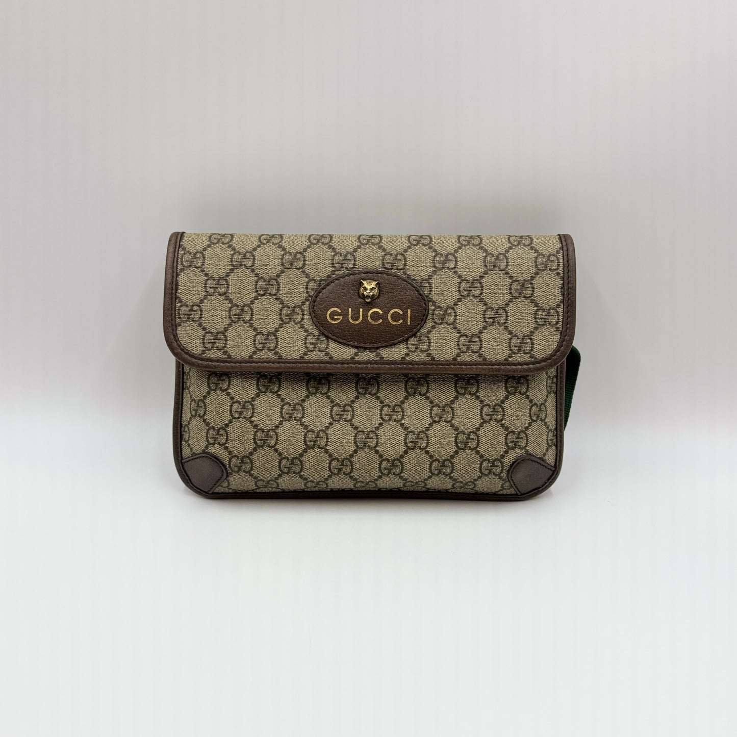 Neo Vintage Flap Belt Bag GG Coated Canvas