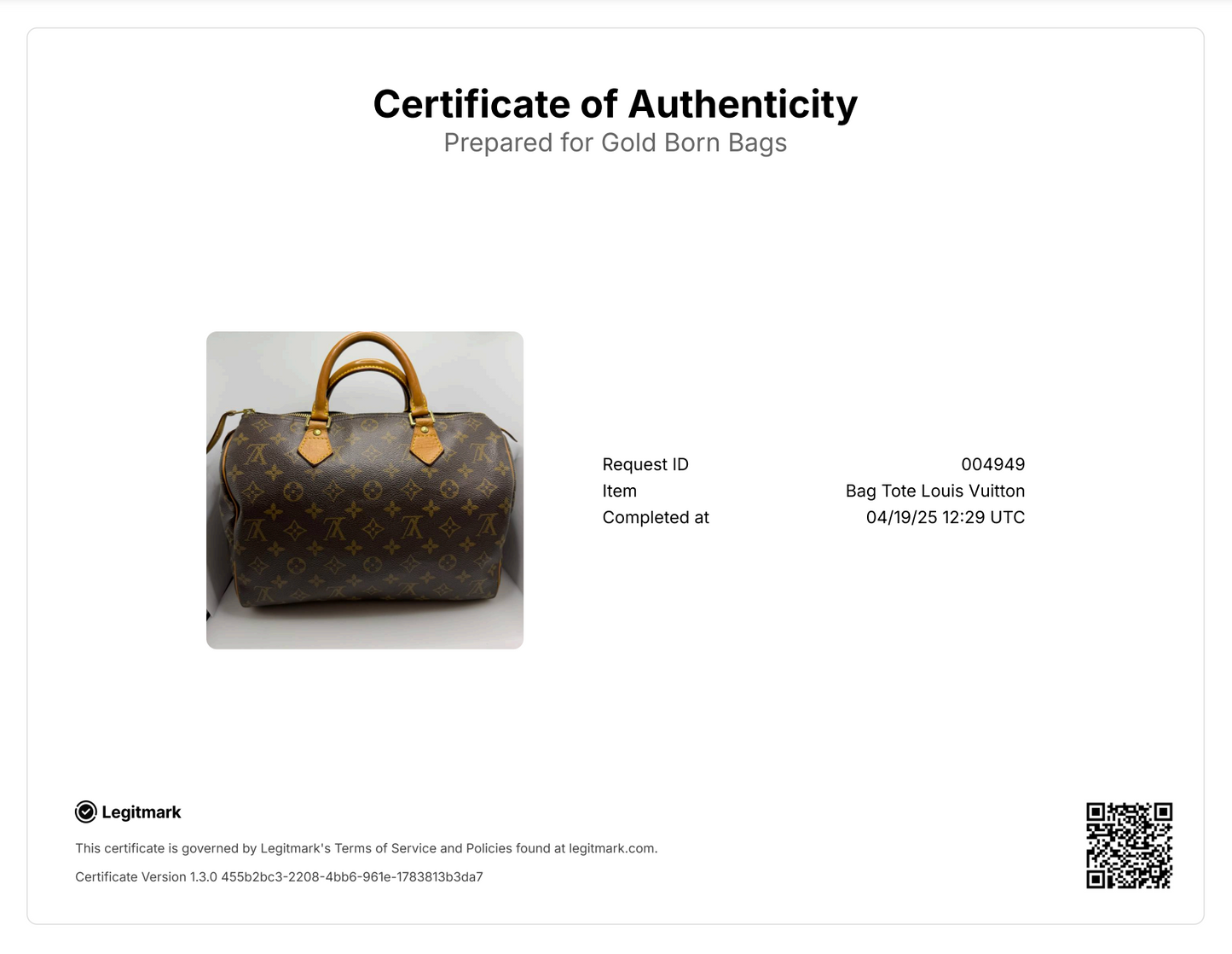 Monogram Speedy 30