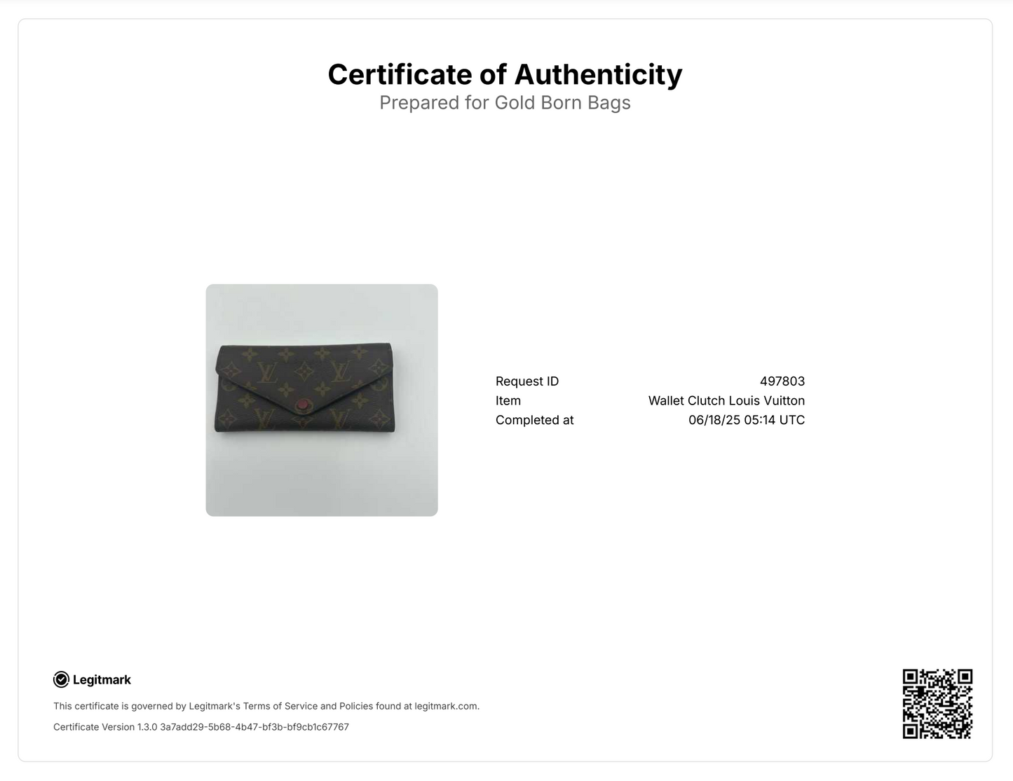 Monogram Josephine Wallet