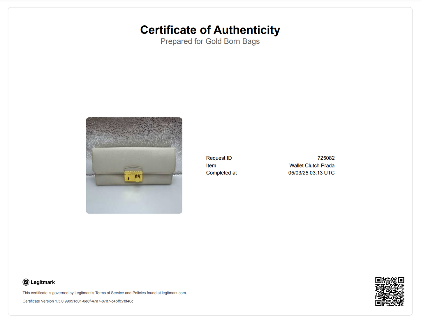 Saffiano Long Wallet Gold Hardware