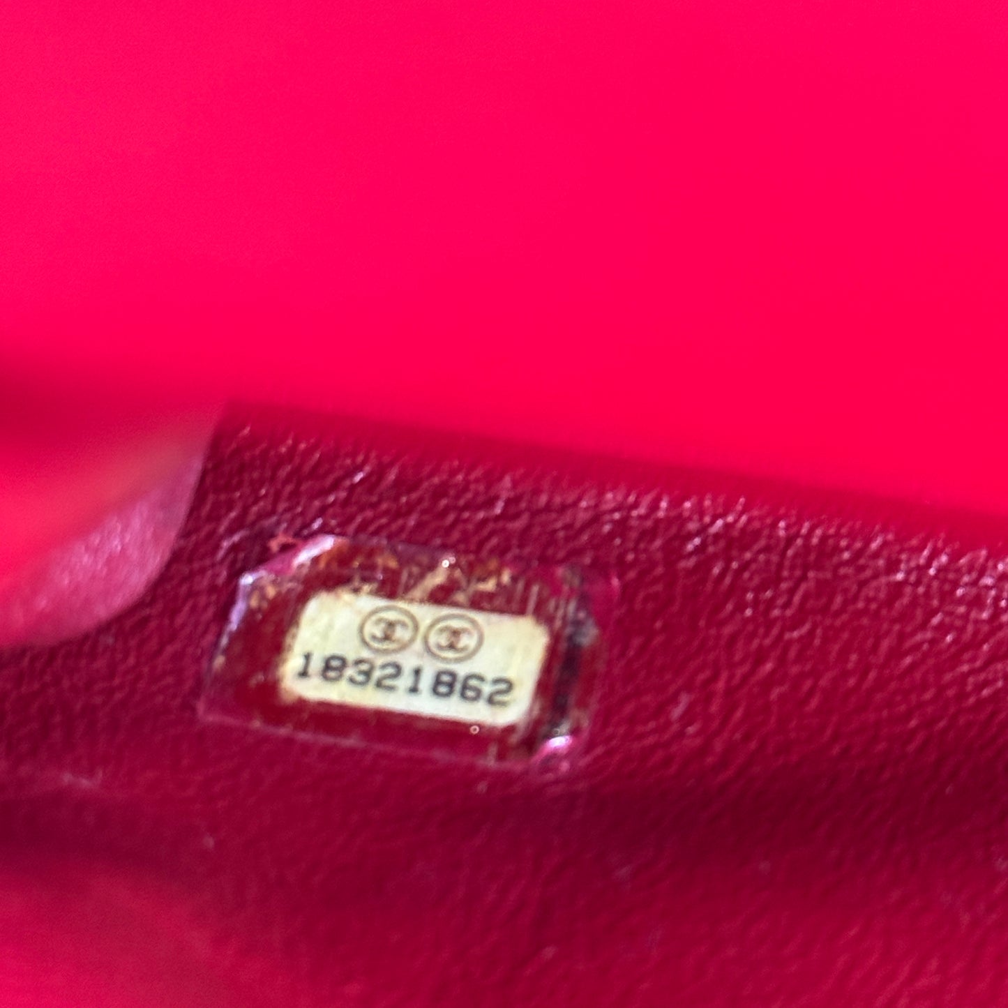 Patent Quilted Clutch With Chain Flap Red
