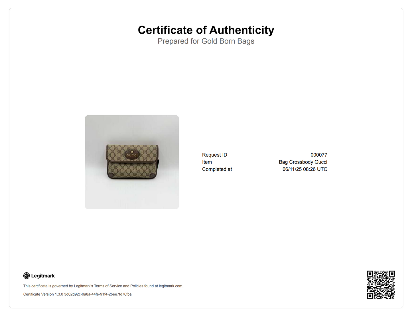 Neo Vintage Flap Belt Bag GG Coated Canvas
