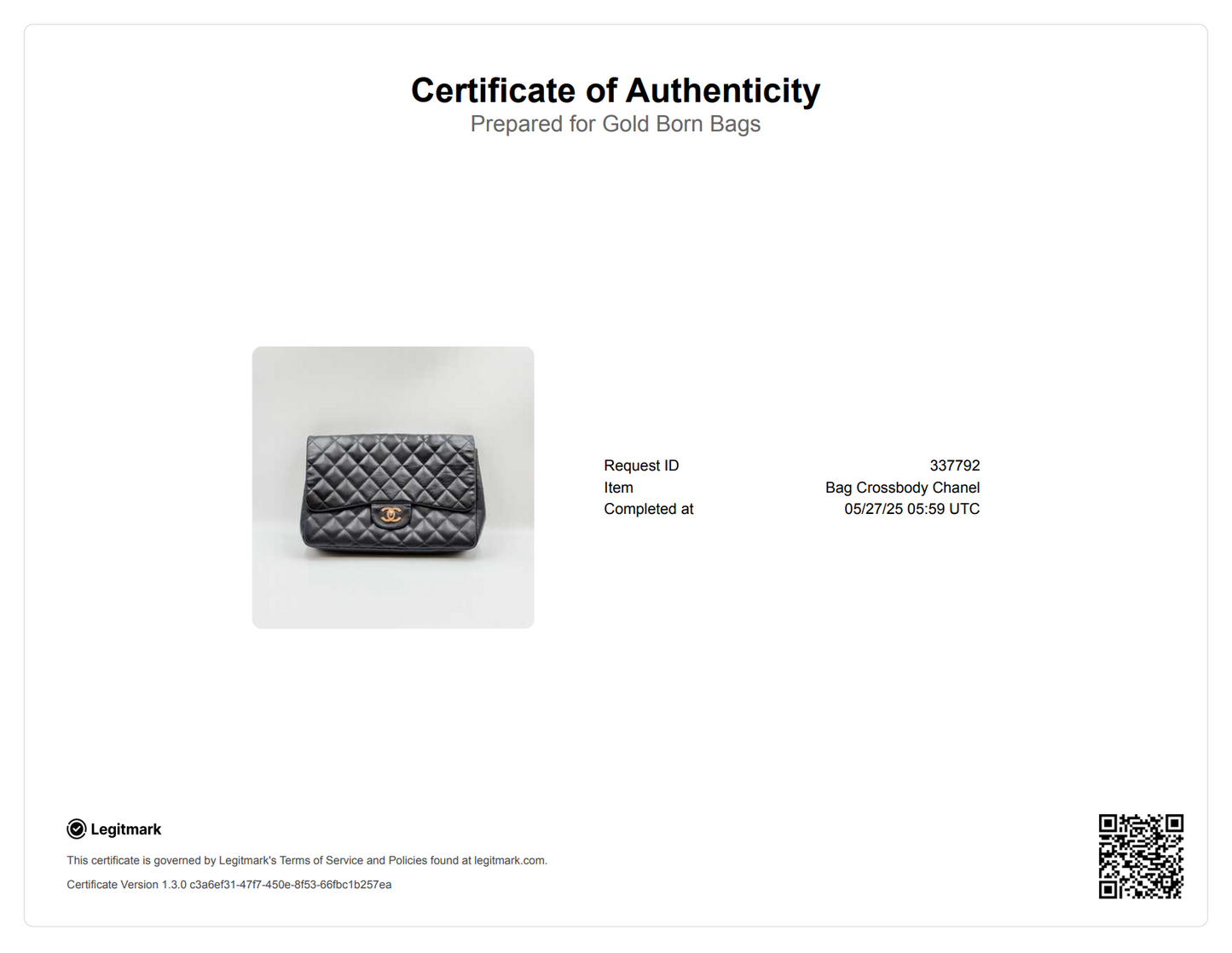 Washed Lambskin Quilted Jumbo Single Flap Bijoux Chain Black