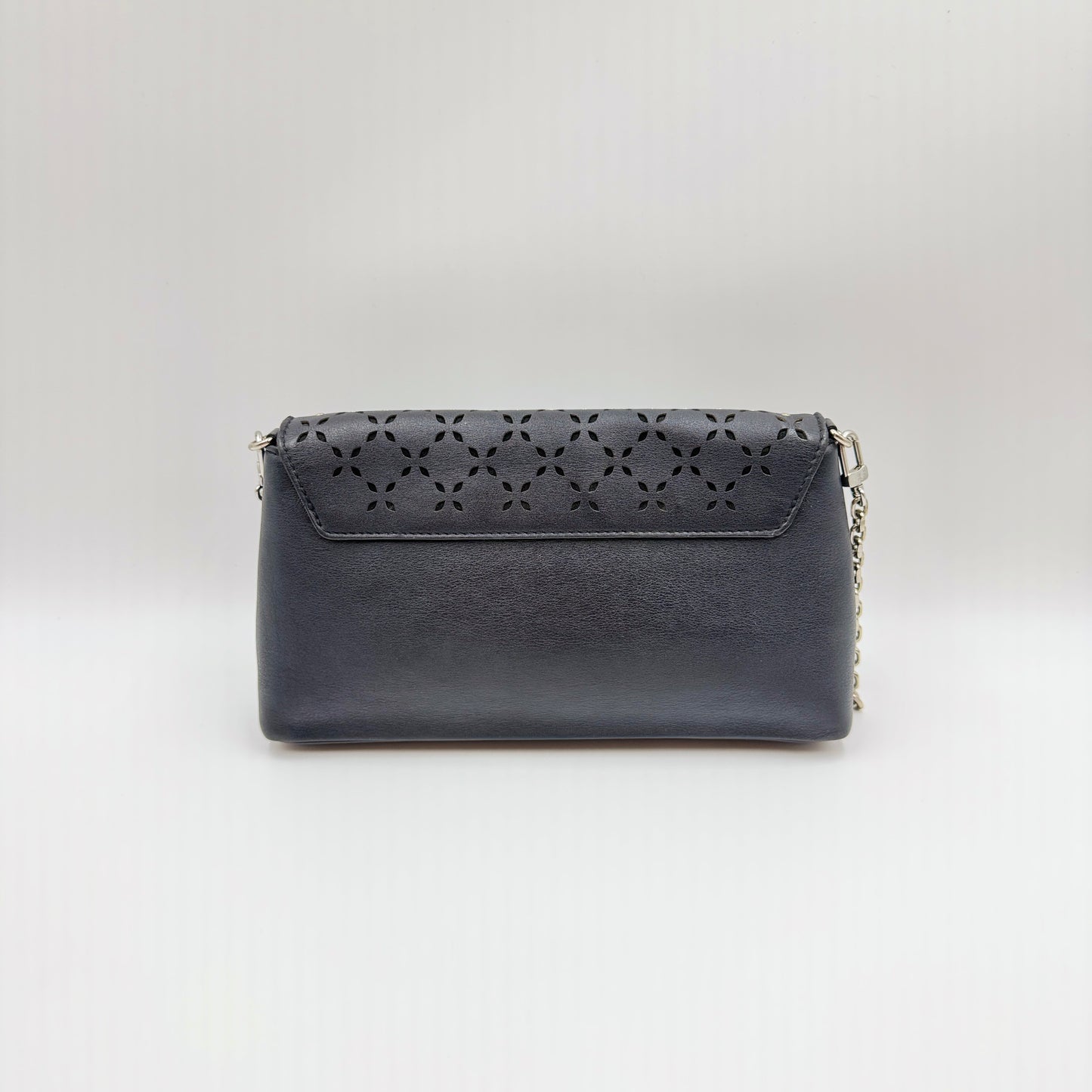 Perforated Studs Love Note Clutch