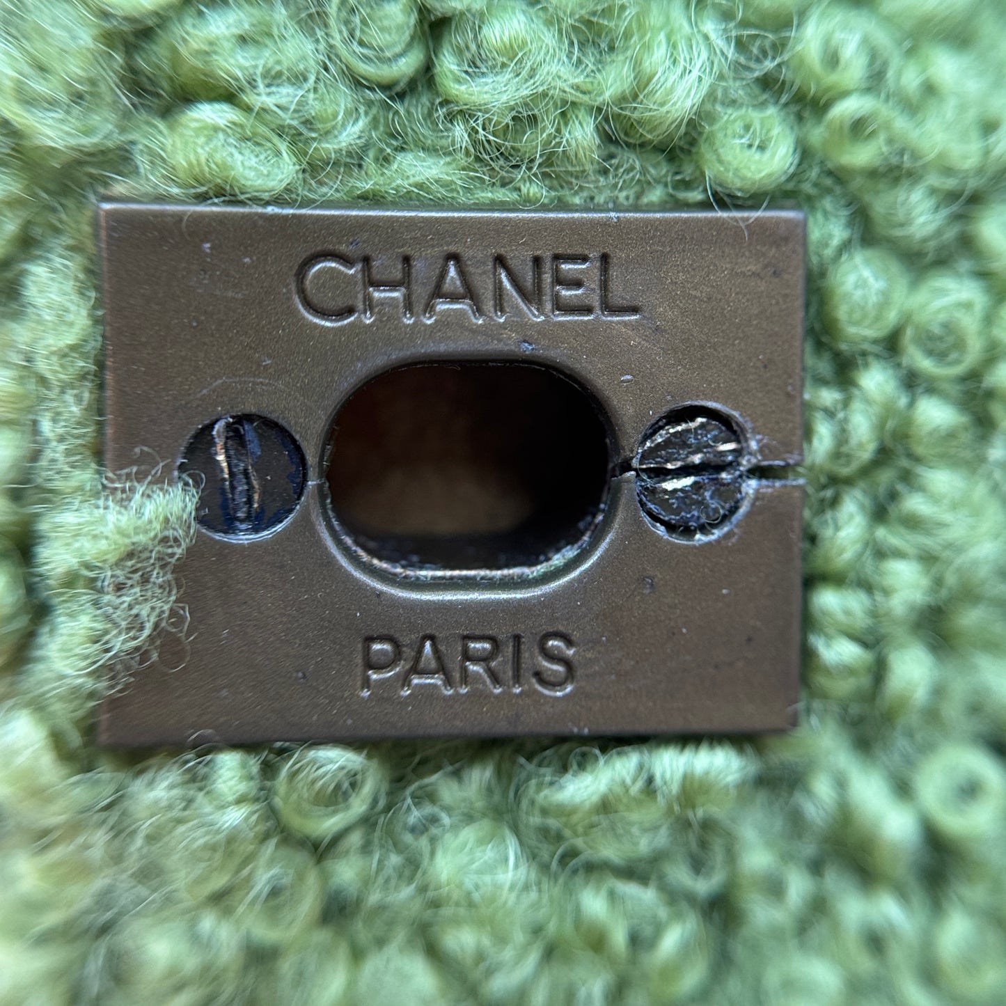 Chanel Brown Suede and Shearling CC Square Crossbody Caramel