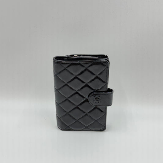 Patent CC French Wallet Black