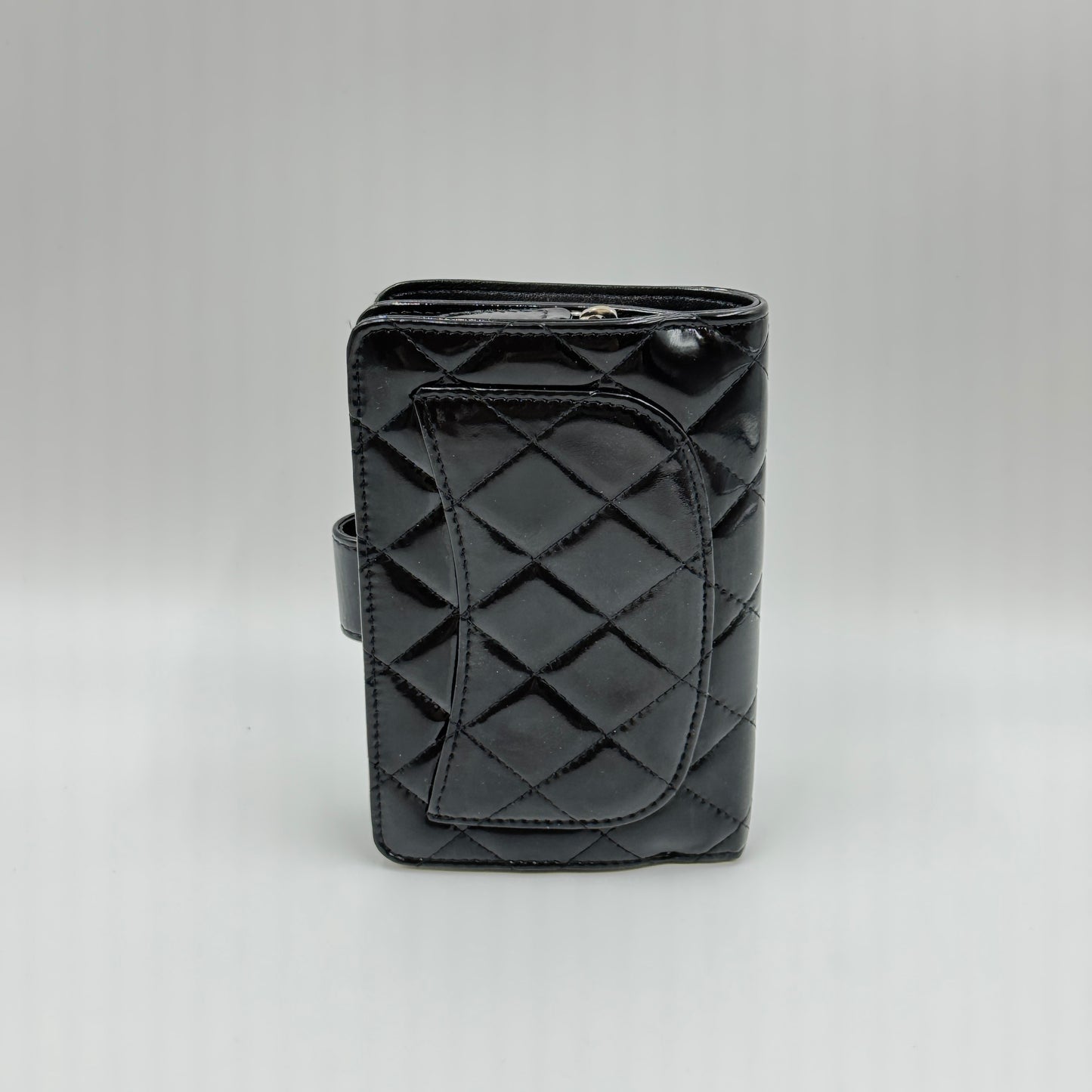 Patent CC French Wallet Black
