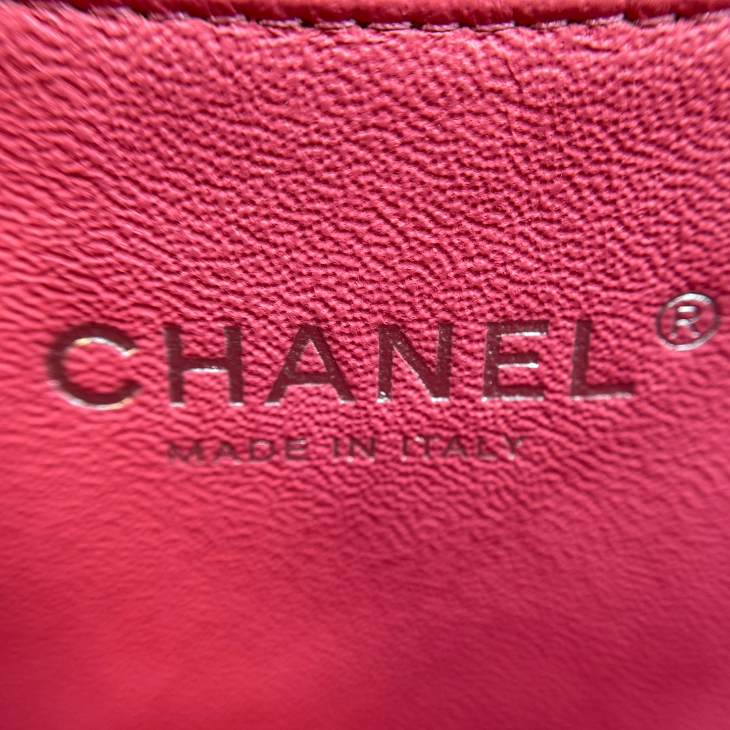 Patent Quilted Clutch with Chain Flap