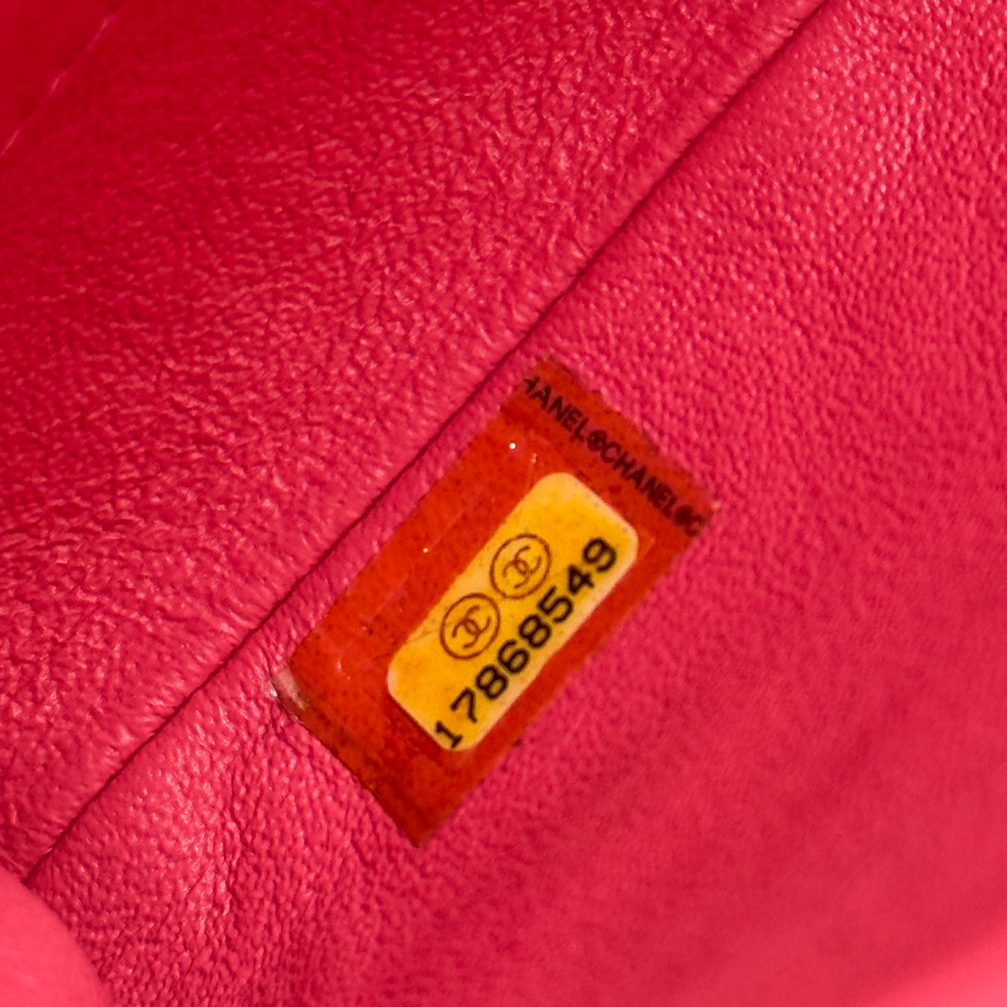 Patent Quilted Clutch with Chain Flap