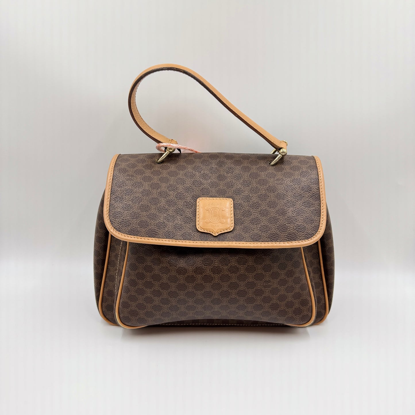 Céline Macadam Canvas Flap Handbag