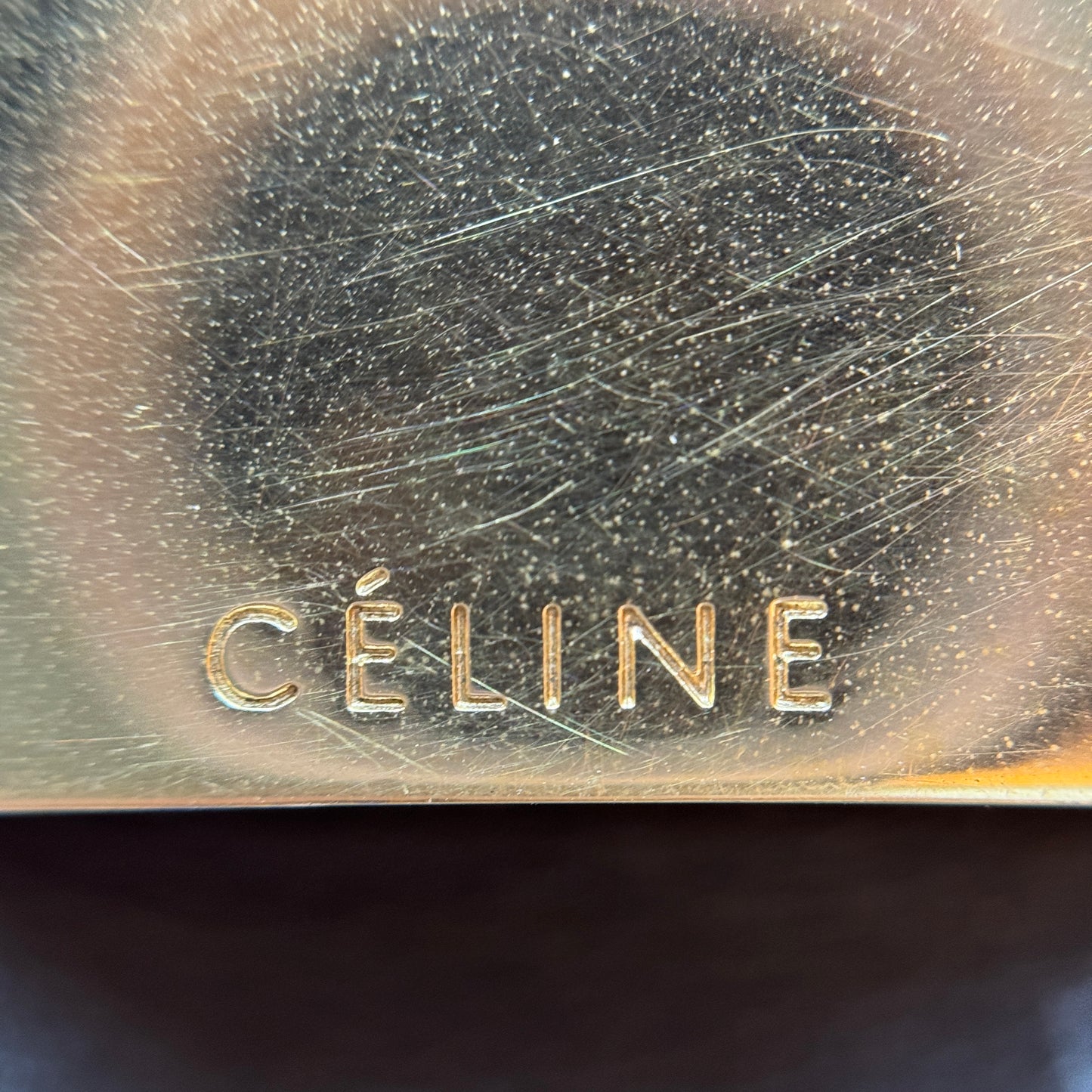 Celine Tricolor Suede and Leather Medium Trapeze Bag