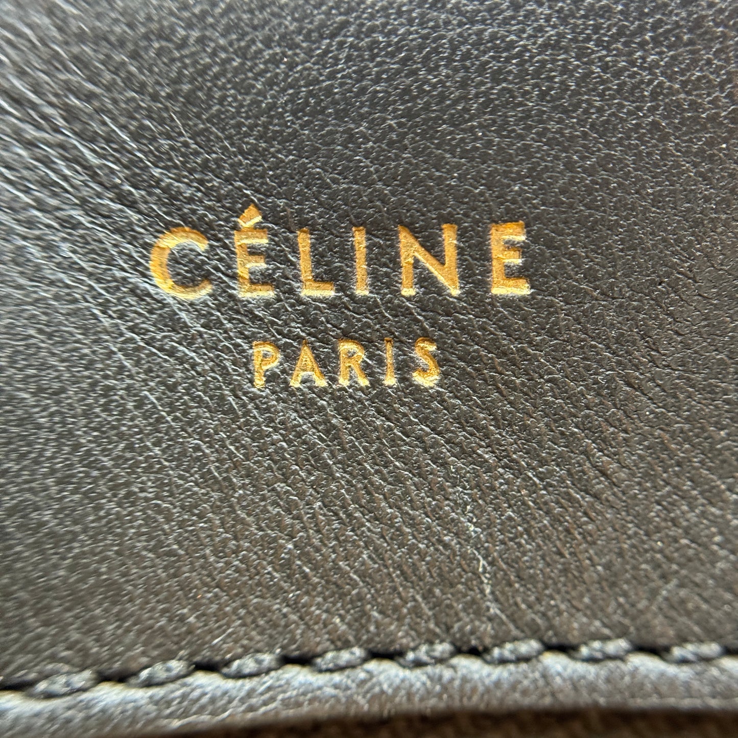 Celine Tricolor Suede and Leather Medium Trapeze Bag
