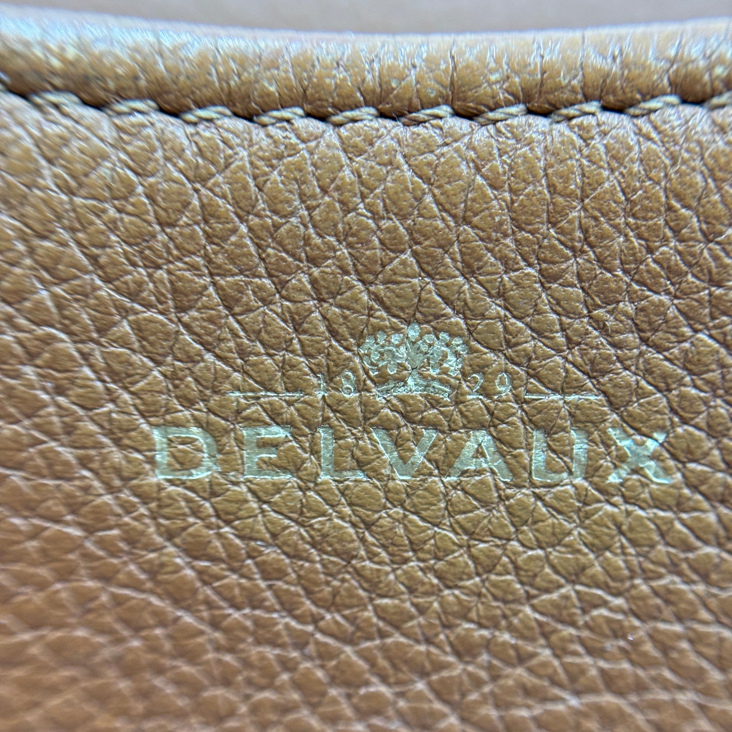 Grained Calfskin Mini Brillant Satchel Natural