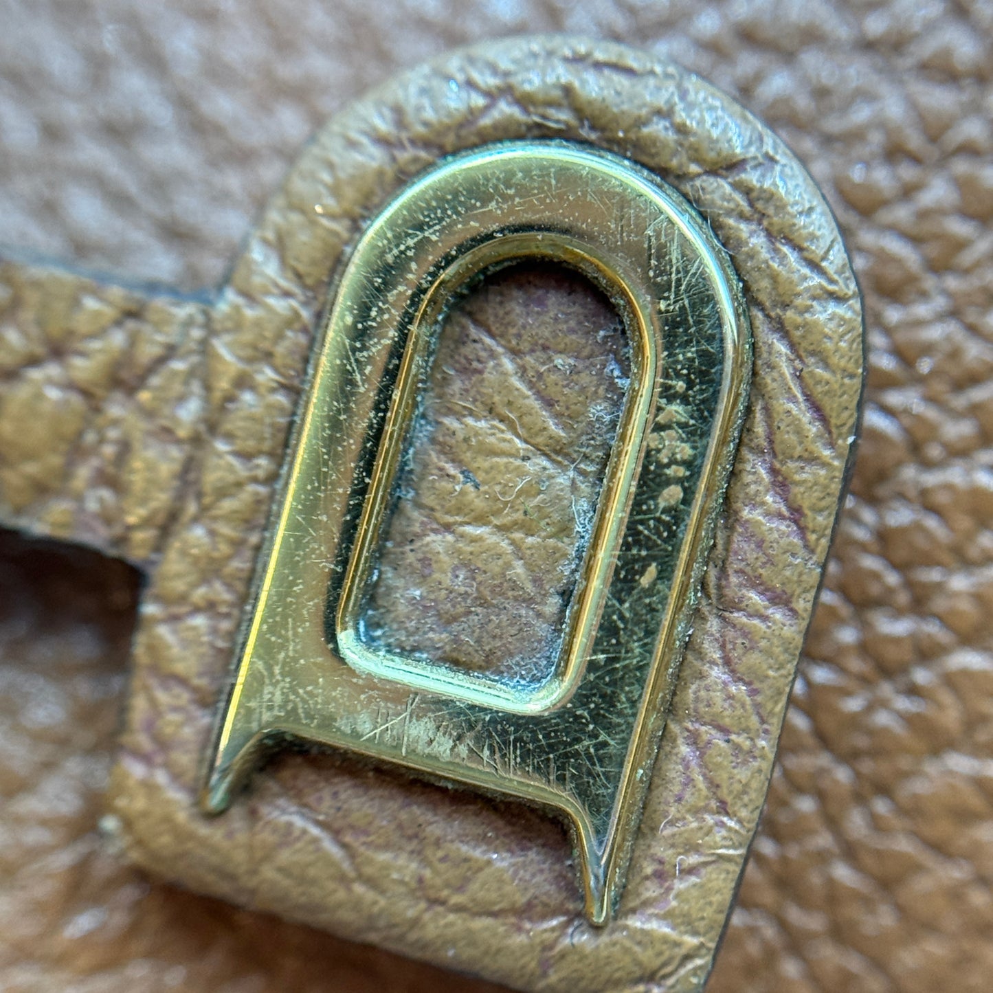Grained Calfskin Mini Brillant Satchel Natural