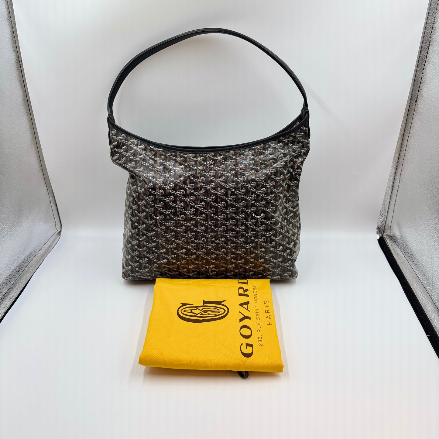 Goyardine Boheme Hobo Black