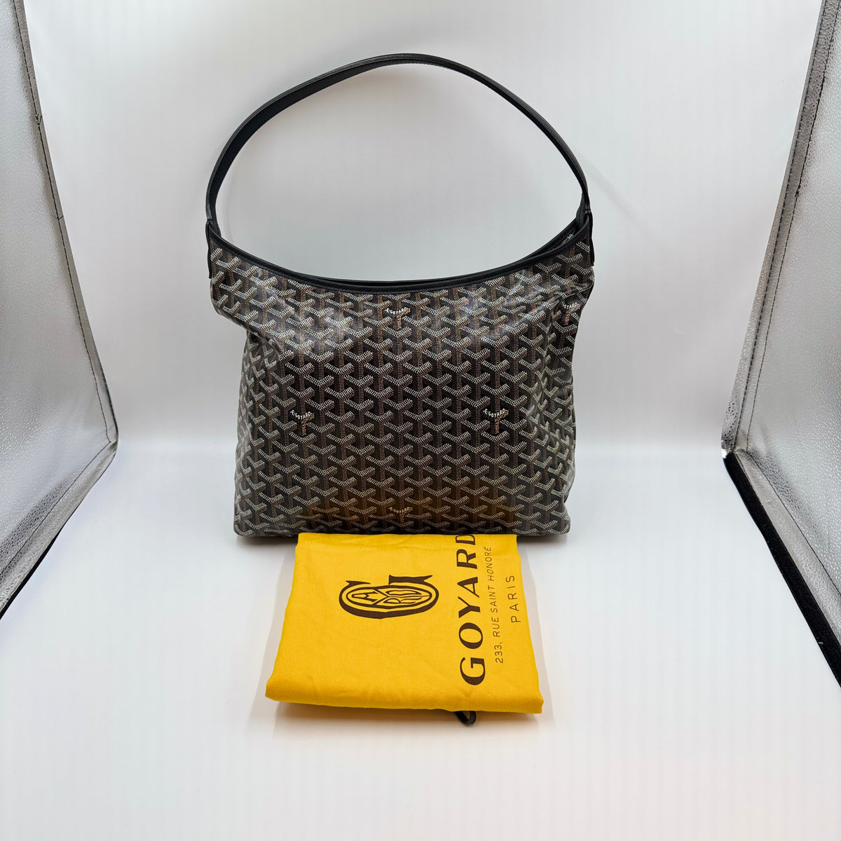 Goyard Goyardine Boheme Hobo Black — view 1 of 12 Goyardine Boheme Hobo Black, view 1 of 12