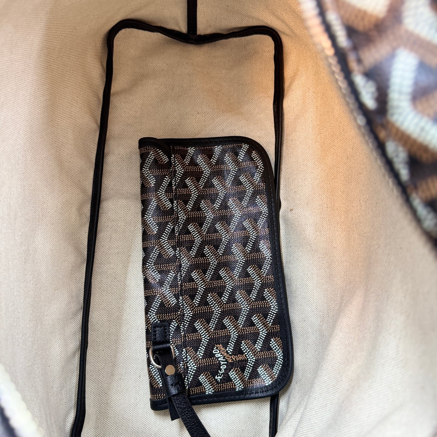 Goyardine Boheme Hobo Black
