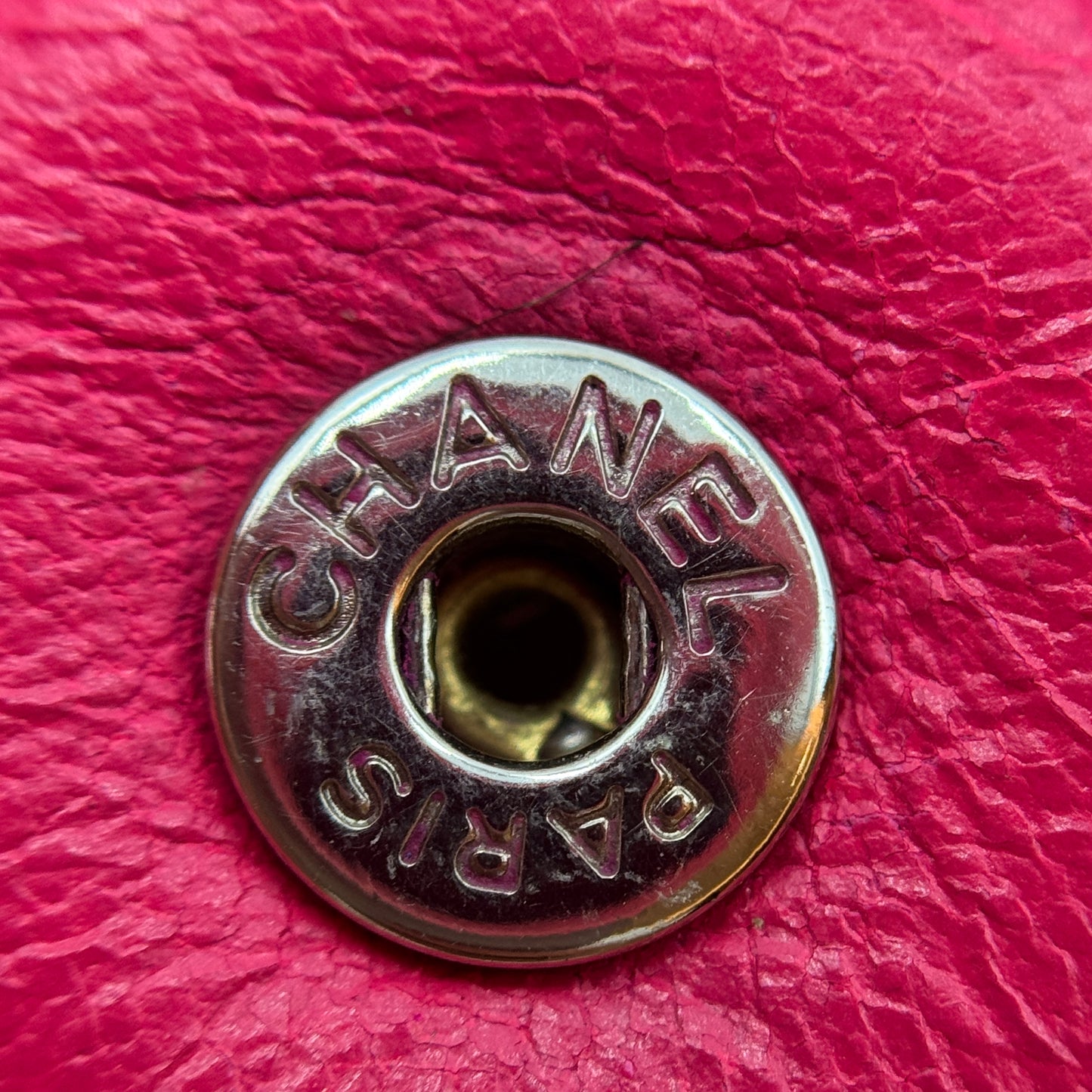 Classic Lambskin Wallet On Chain Pink