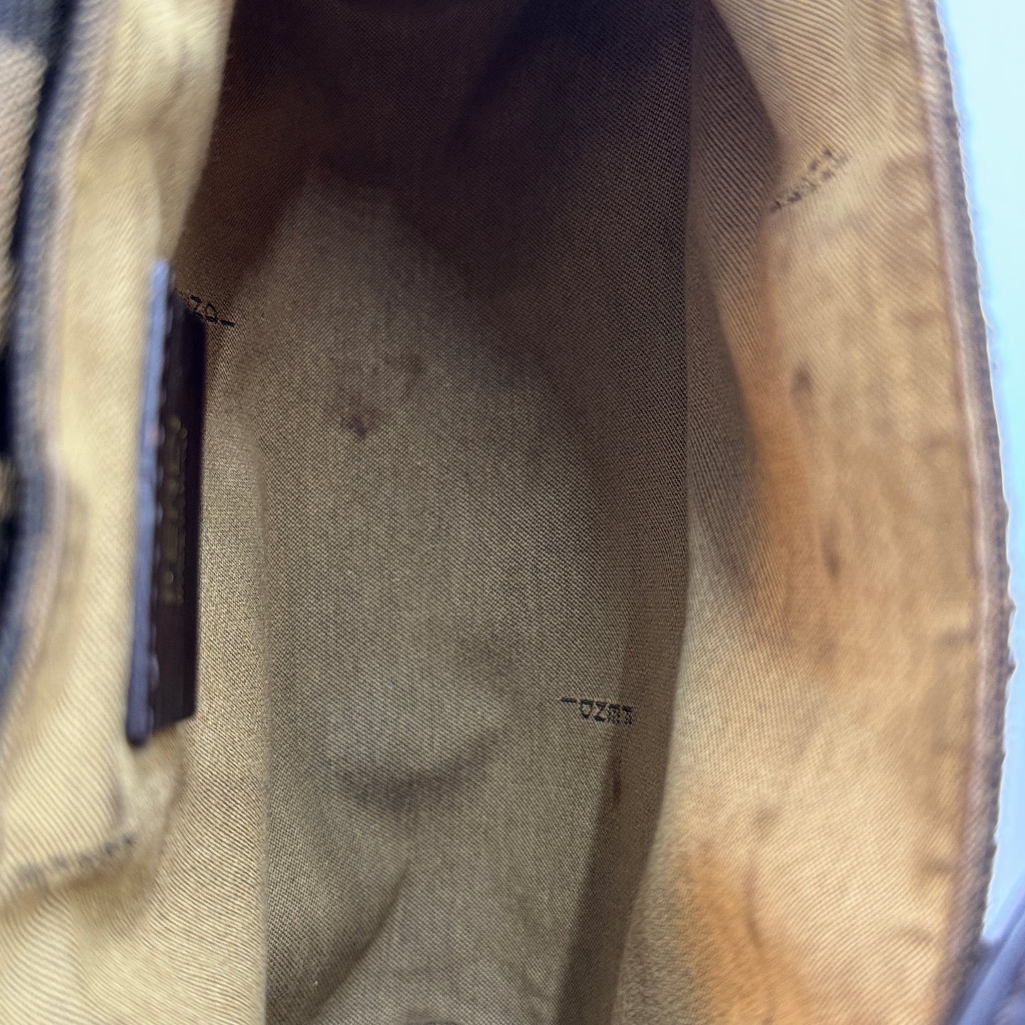 Zucca Canvas Baguette Shoulder Bag