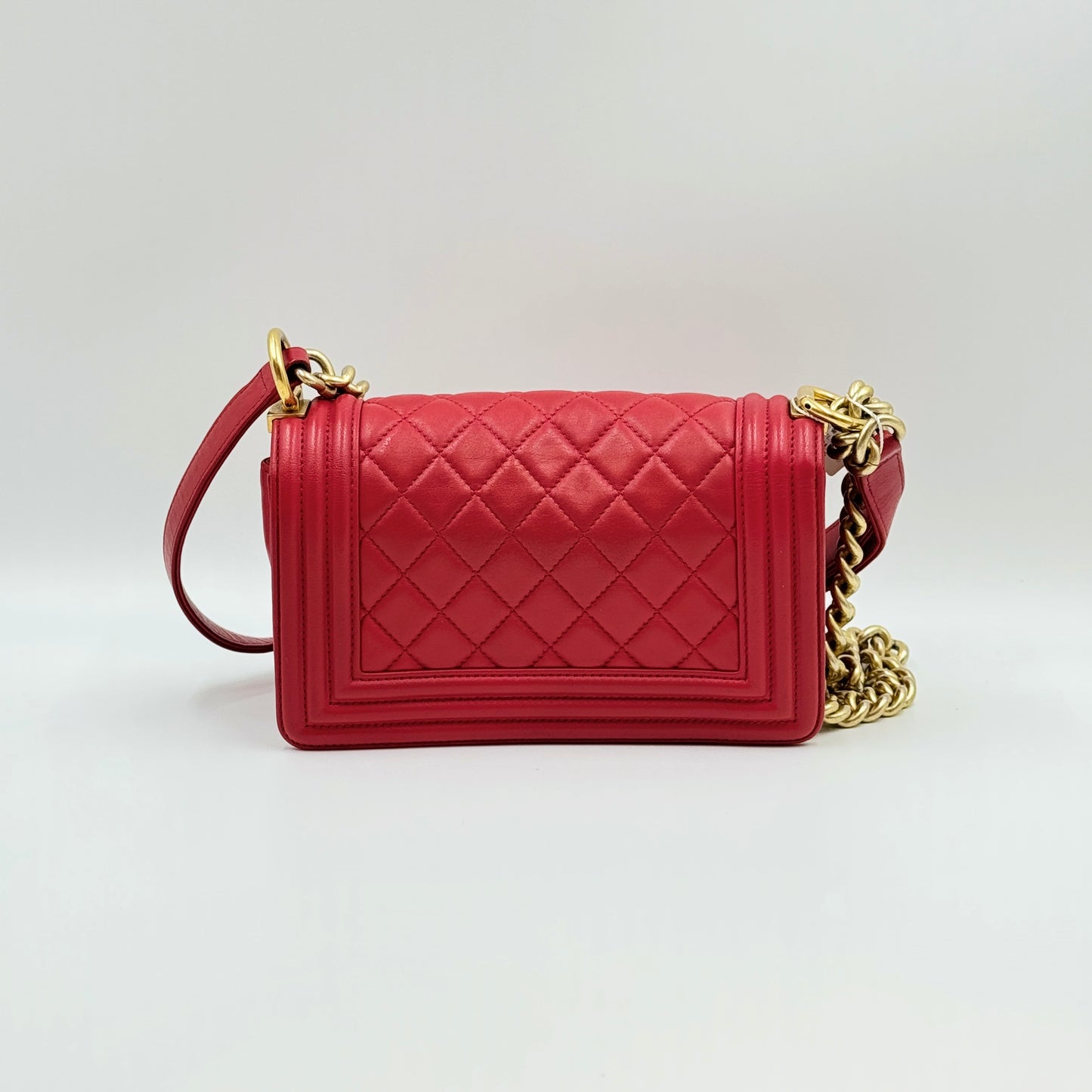 Boy Flap Bag Quilted Lambskin Small