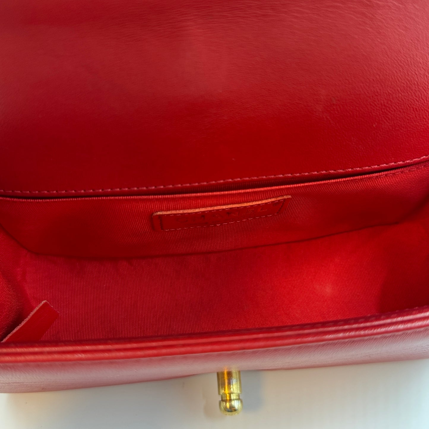 Boy Flap Bag Quilted Lambskin Small