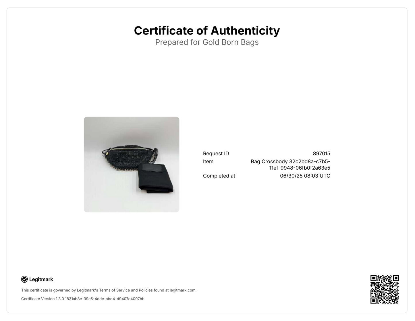 Attica Waist Bag Tweed with Patent Small