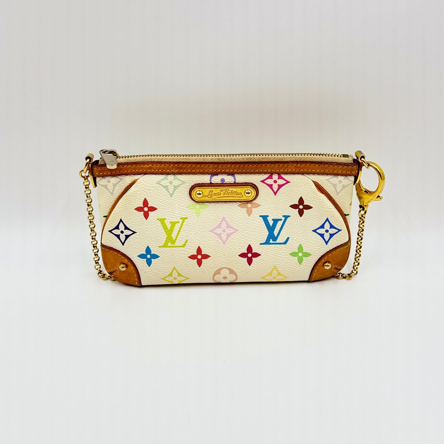 Monogram Multicolore Milla Clutch MM White